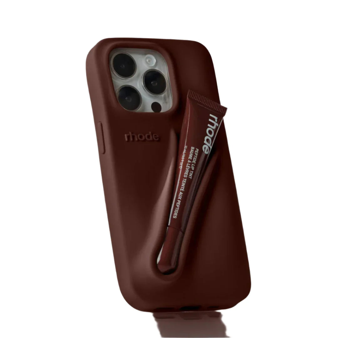 Husa iPhone 16 Pro Max Rhode,culoare Espresso + Luciu inclus