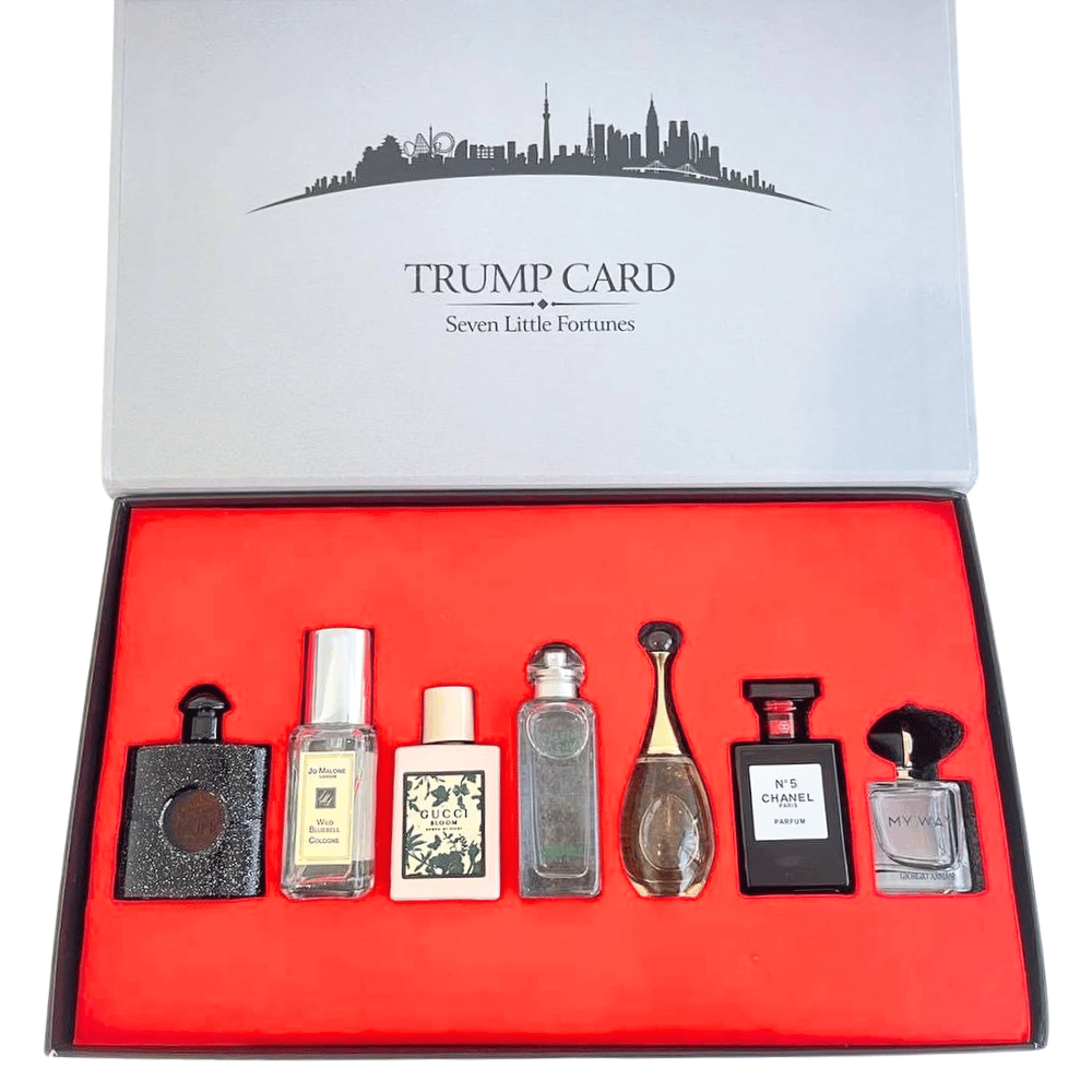 Set de Mini Parfumuri Trump Card 7 Piese – Set de Parfumuri pentru Femei