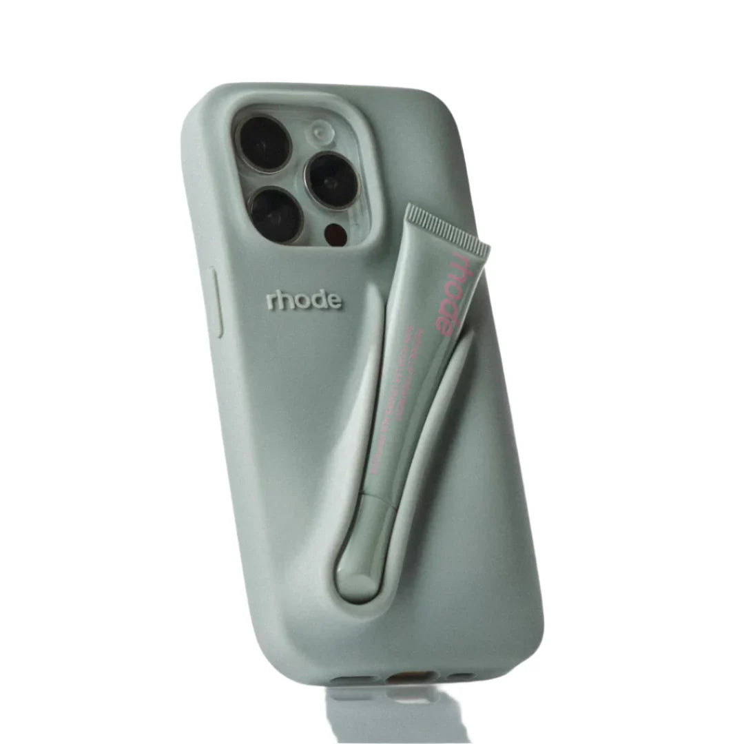 Husa iPhone 15 Pro Max Rhode Grey+ Luciu inclus